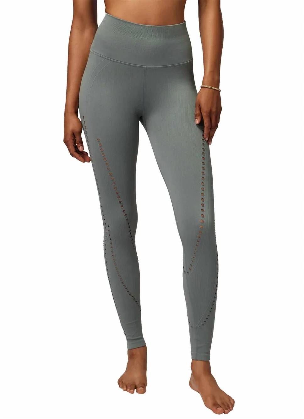 NEW SPIRITUAL GANGSTER thea seamless 7/8 legging in agave